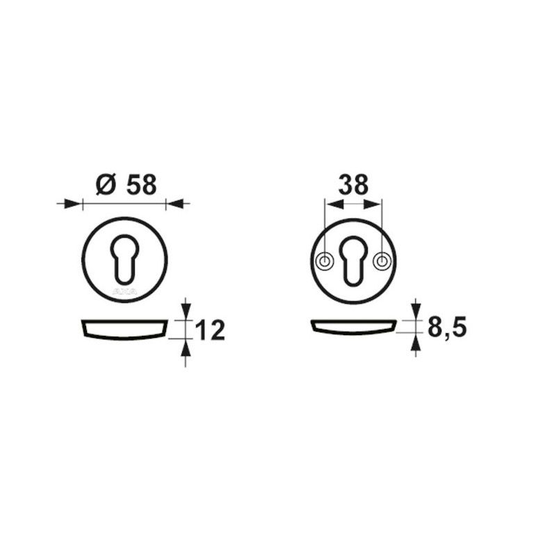 AXA Curve Rozet Rond
